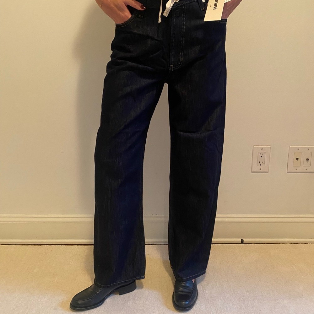 Mavi Women's Straight-Leg Jeans in Dark Indigo